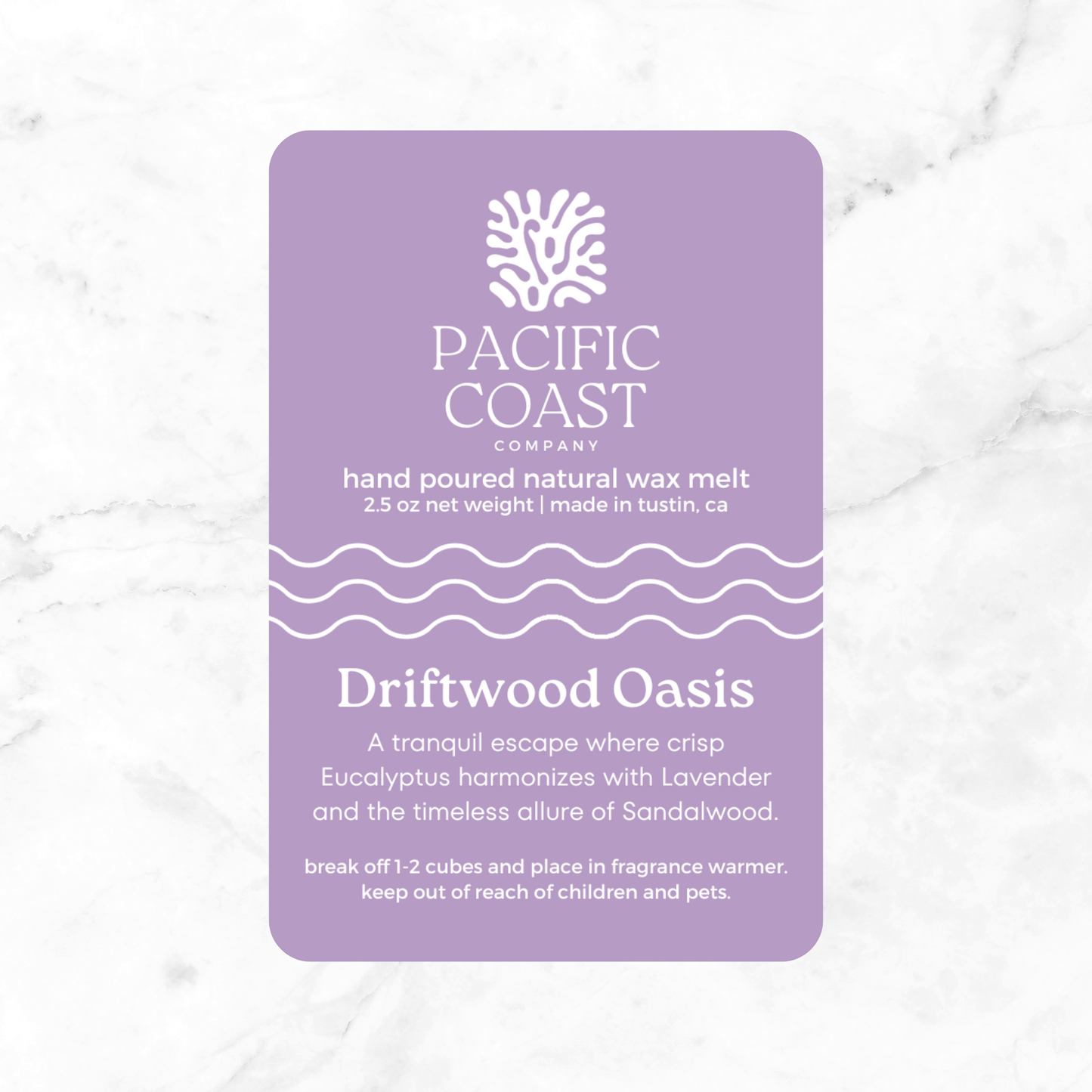 Driftwood Oasis Natural Wax Melt