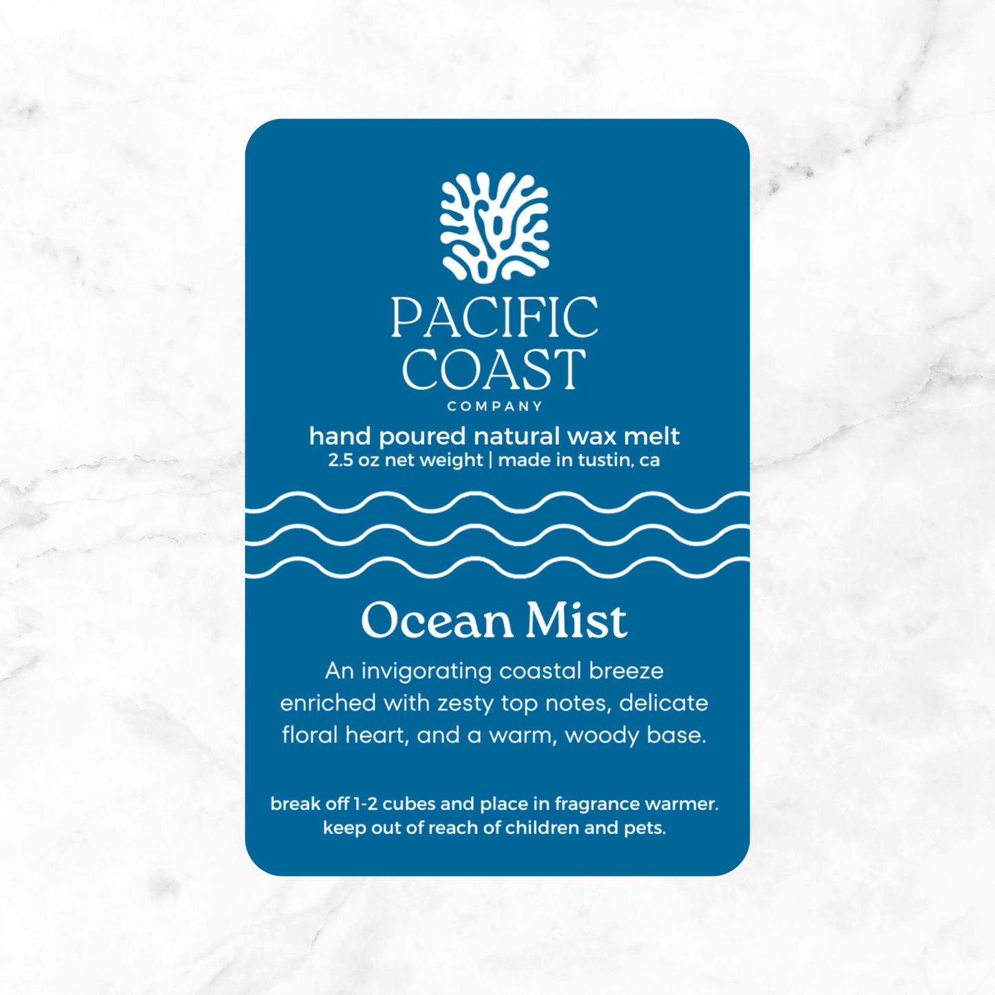 Ocean Mist Natural Wax Melt