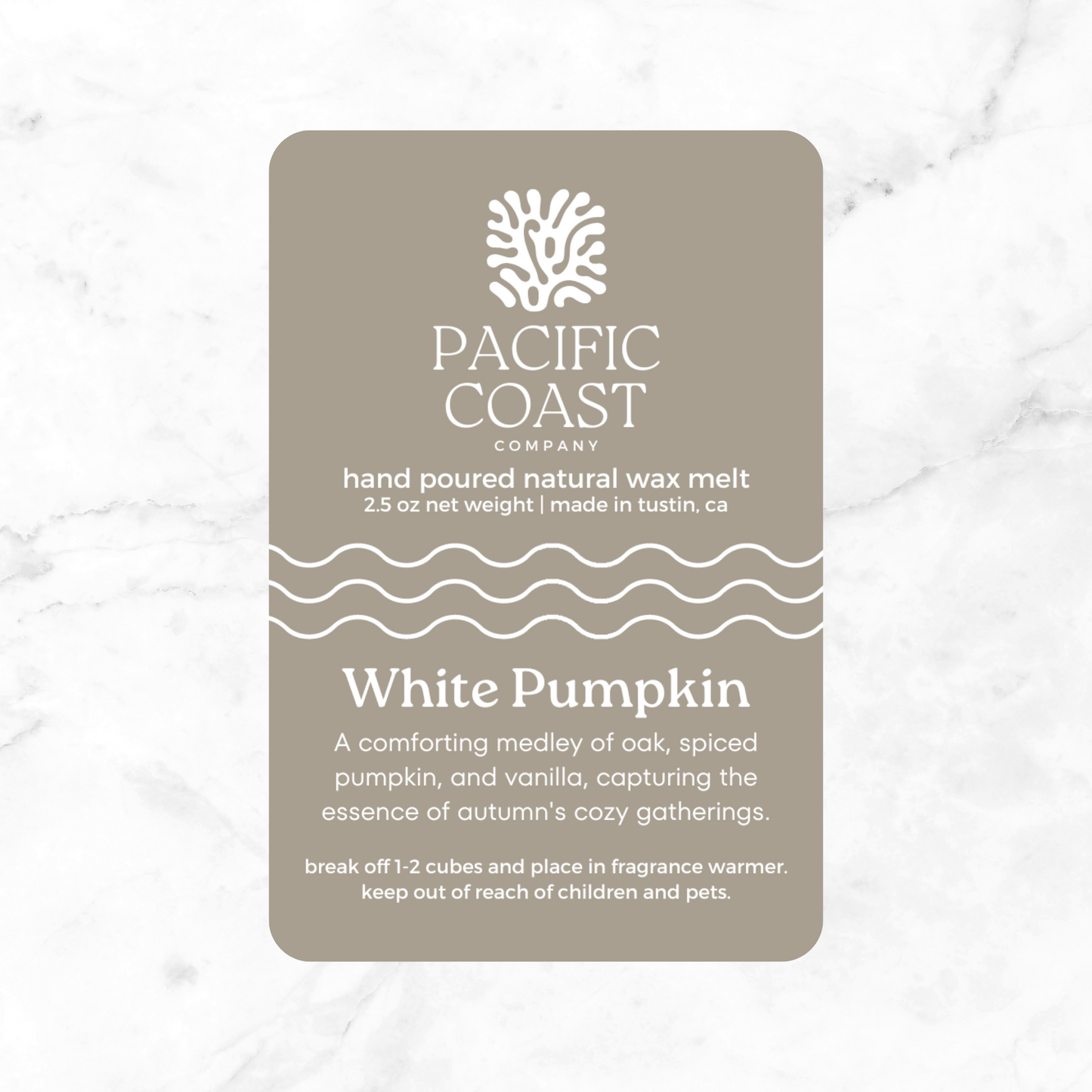 White Pumpkin Natural Wax Melt